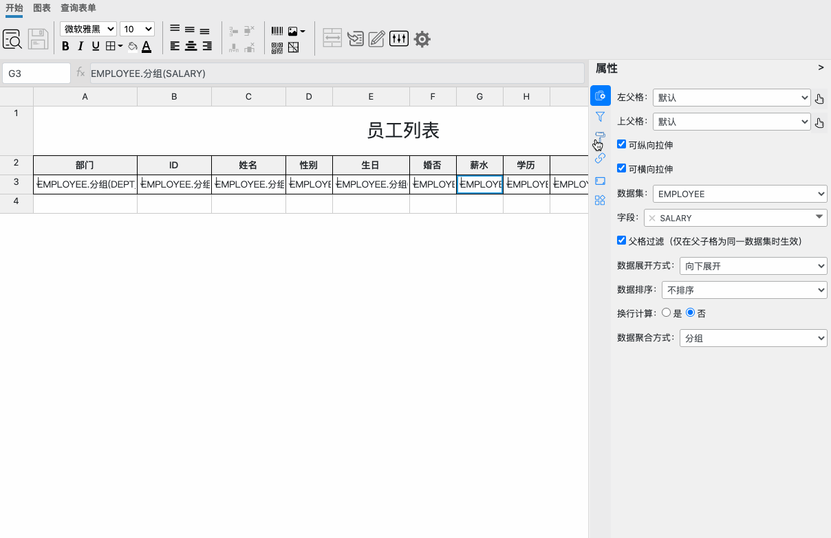 薪水条件渲染